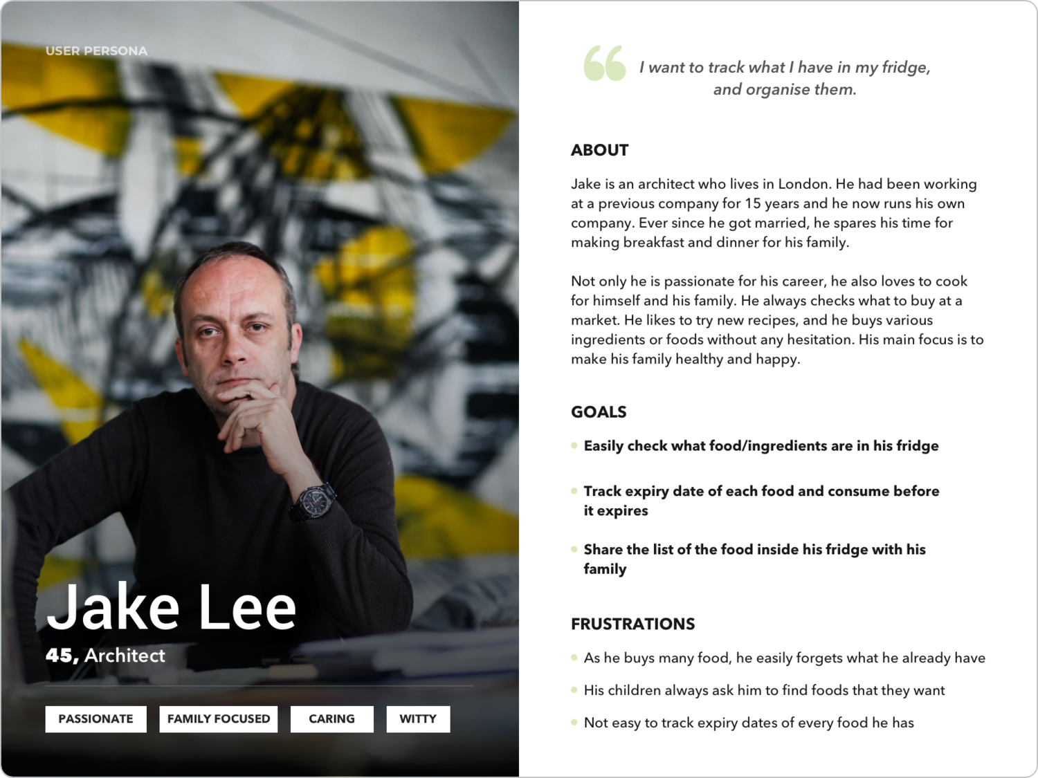 fam user persona 1 - Jake Lee