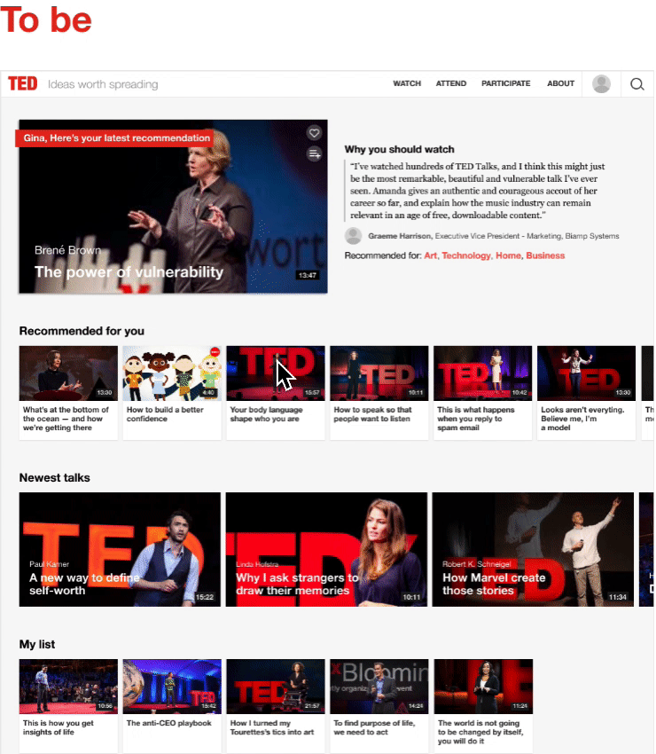 redesigned ted.com searching experience